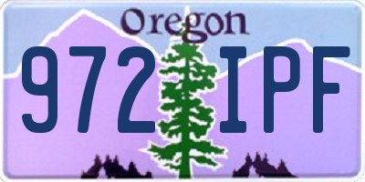 OR license plate 972IPF