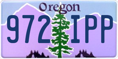 OR license plate 972IPP
