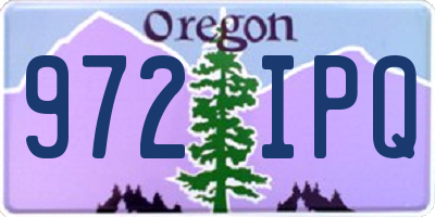 OR license plate 972IPQ