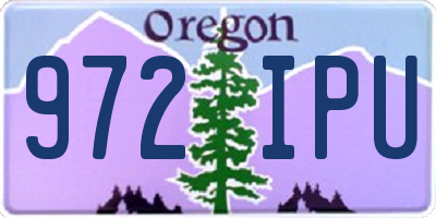 OR license plate 972IPU