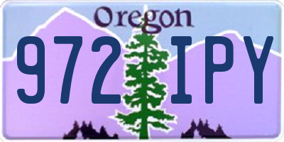 OR license plate 972IPY