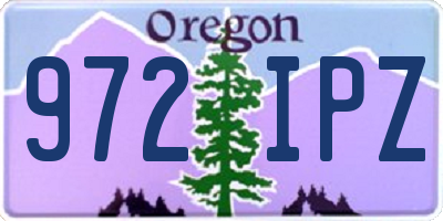 OR license plate 972IPZ