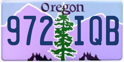 OR license plate 972IQB