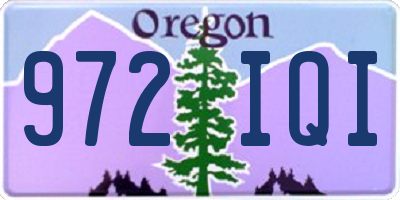 OR license plate 972IQI