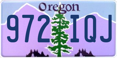 OR license plate 972IQJ