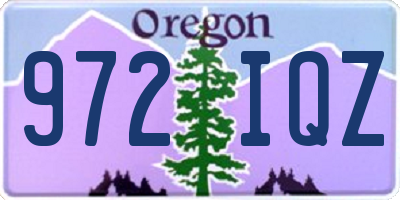 OR license plate 972IQZ