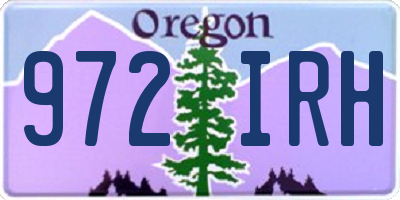 OR license plate 972IRH