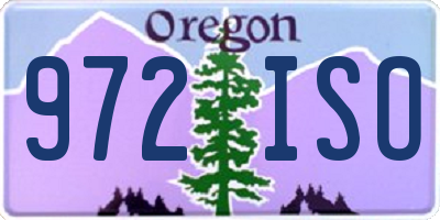 OR license plate 972ISO