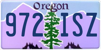 OR license plate 972ISZ