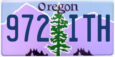 OR license plate 972ITH