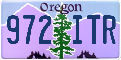 OR license plate 972ITR