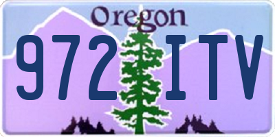 OR license plate 972ITV