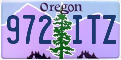 OR license plate 972ITZ