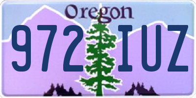 OR license plate 972IUZ