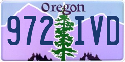 OR license plate 972IVD