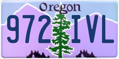 OR license plate 972IVL