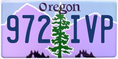 OR license plate 972IVP