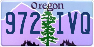 OR license plate 972IVQ