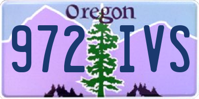 OR license plate 972IVS