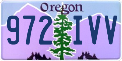 OR license plate 972IVV