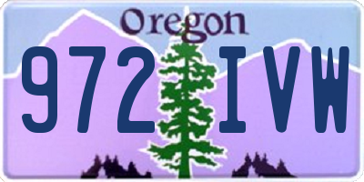 OR license plate 972IVW