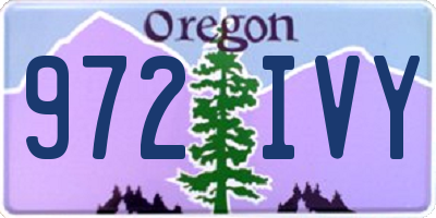 OR license plate 972IVY