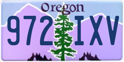 OR license plate 972IXV