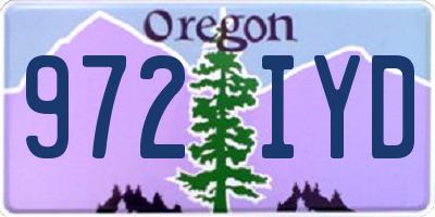 OR license plate 972IYD