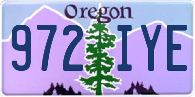 OR license plate 972IYE