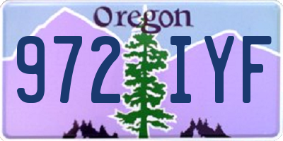 OR license plate 972IYF