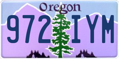 OR license plate 972IYM