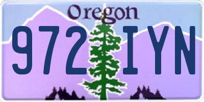 OR license plate 972IYN