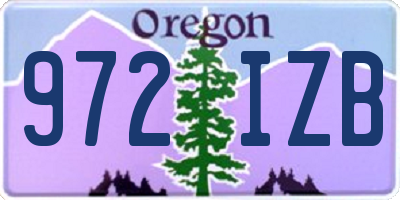 OR license plate 972IZB