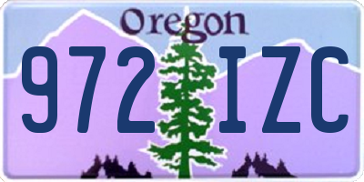 OR license plate 972IZC