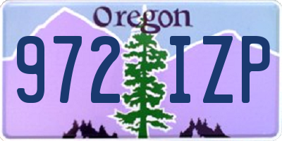 OR license plate 972IZP