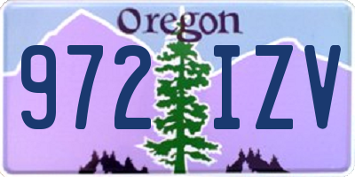 OR license plate 972IZV