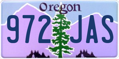 OR license plate 972JAS