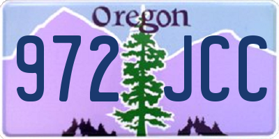 OR license plate 972JCC