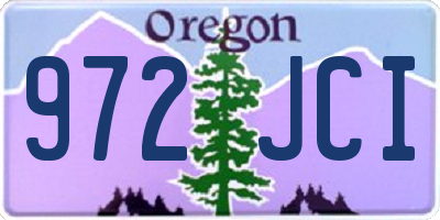 OR license plate 972JCI