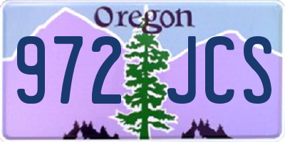 OR license plate 972JCS