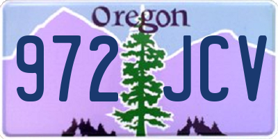 OR license plate 972JCV