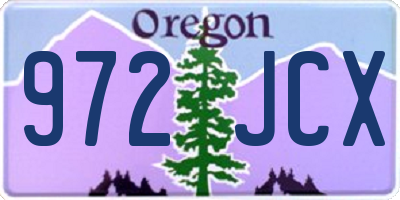 OR license plate 972JCX