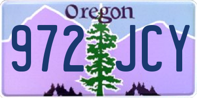 OR license plate 972JCY