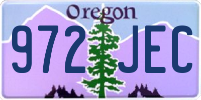 OR license plate 972JEC