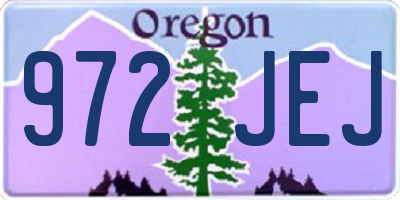 OR license plate 972JEJ