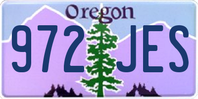 OR license plate 972JES