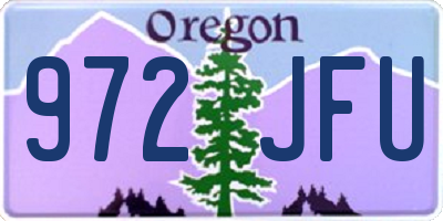 OR license plate 972JFU
