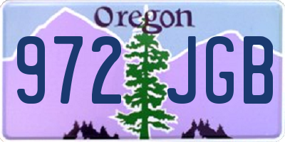 OR license plate 972JGB