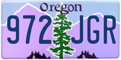 OR license plate 972JGR
