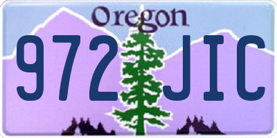 OR license plate 972JIC